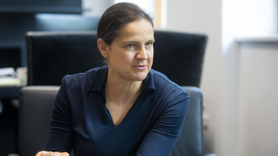 Na snímke ministerka spravodlivosti SR Mária Kolíková (Za ľudí) počas rozhovoru pre Tlačovú agentúru Slovenskej republiky. V Bratislave, 9. júna 2020 FOTO TASR - Jakub Kotian