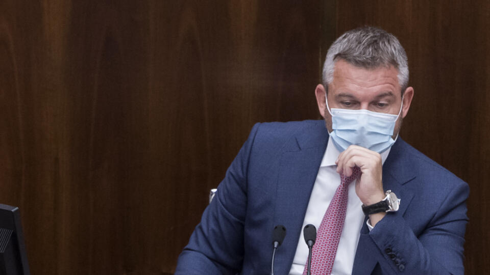 Na snímke podpredseda parlamentu Peter Pellegrini (nezaradený) počas 12. schôdze Národnej rady SR v Bratislave v stredu 16. septembra 2020. FOTO TASR - Martin Baumann