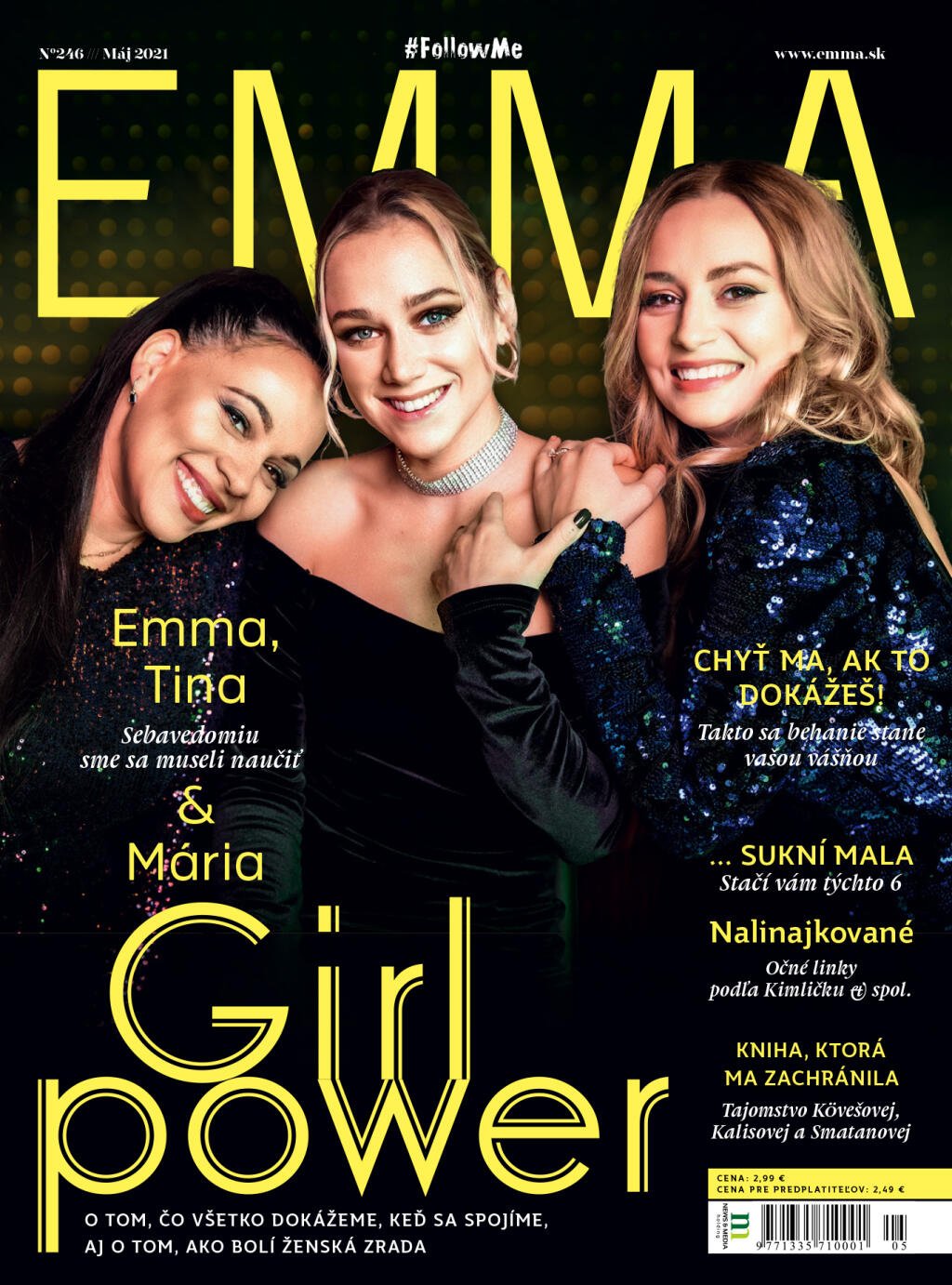 Na titulke novej EMMY hviezdia Tina, Mária a Emma.