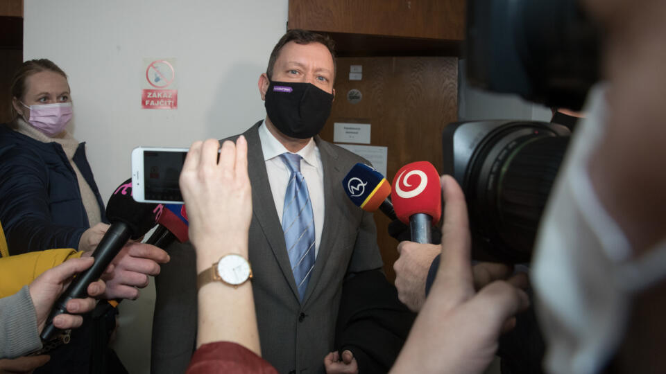 Pojednávanie na Najvyššom súde SR pred senátom JUDr. Aleny Šiškovej s Miroslavom Marčekom (v neprítomnosti) vo veci vrážd Jána Kuciaka, Martiny Kušnírovej a Petra Molnára. Na snímke je právny zástupca poškodenej rodiny Kuciakovej Daniel Lipšic.