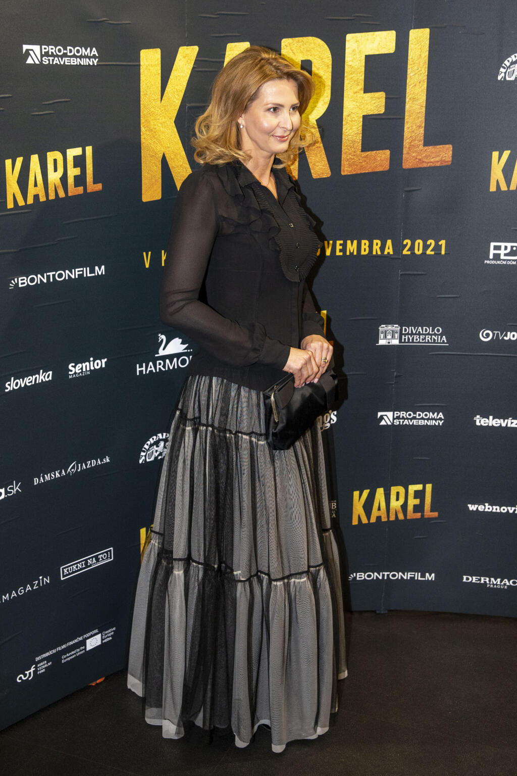 Na snímke je Ivana Gottová na premiére filmu Karel.