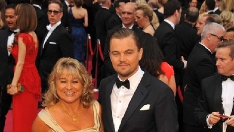 Lenardo DiCaprio so svojou mamou Irmelin.