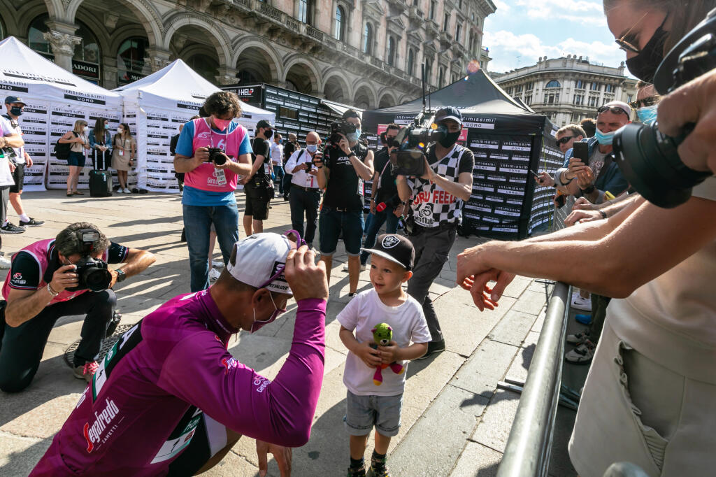Sagan prvýkrát verejne ukázala svojho syna na minuloročnej Giro d’Italia.