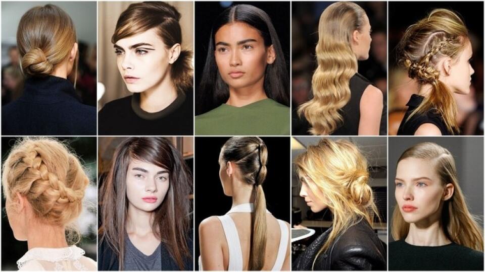 Vlasoví stylisti, ktorí vytvárajú účesy na najvychytenejšie módne prehliadky preferujú túto sezónu minimalizmus a nedbalý look.