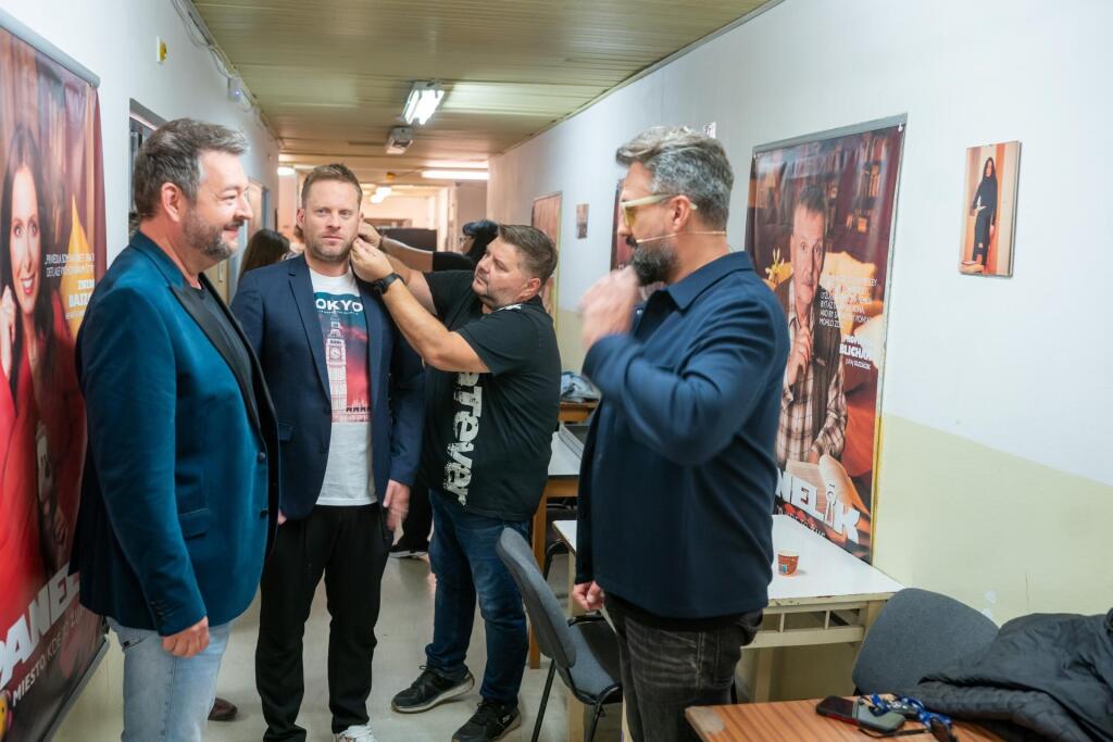 Michal Hudák a Jakub Prachař pred natáčaním Inkognita.