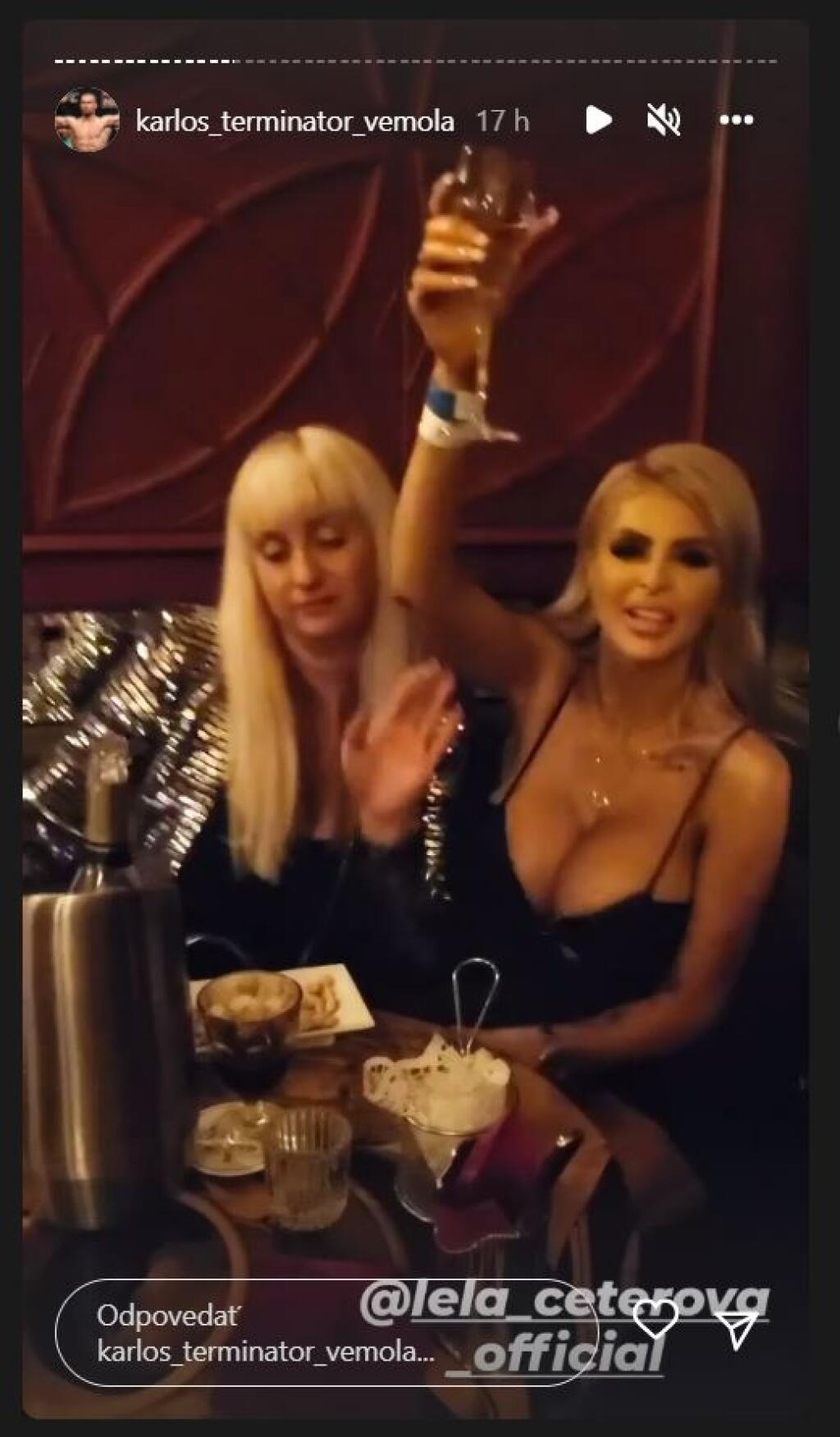 Bučanie a piskot nepokazili náladu Vémolovej partnerke Lele. Na afterpárty si poriadne užívala, nechýbala hudba, drinky aj bozk s jej kamarátkou.