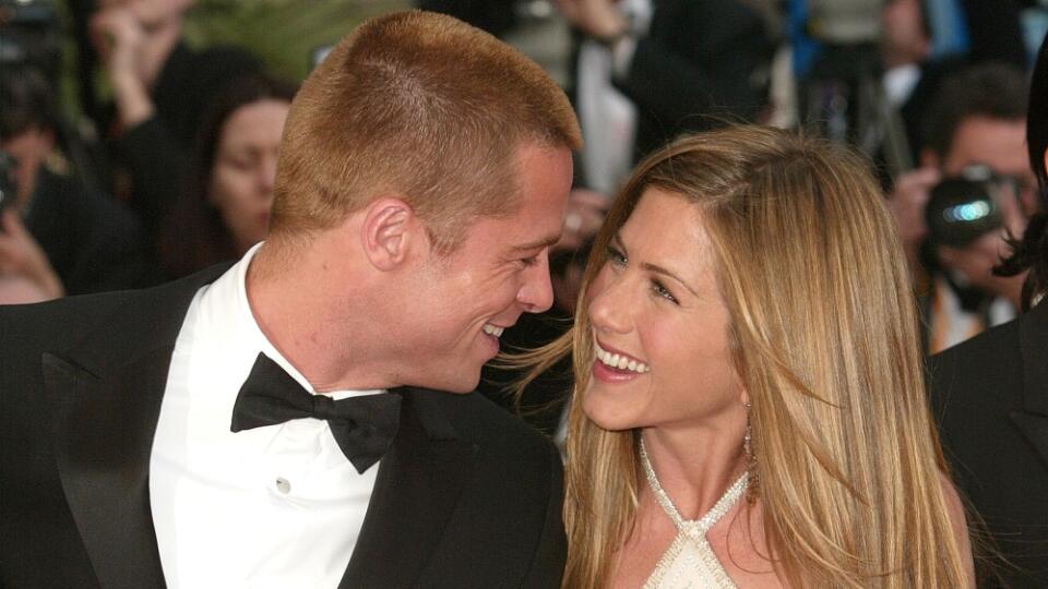 Jennifer Aniston a Brad Pitt.