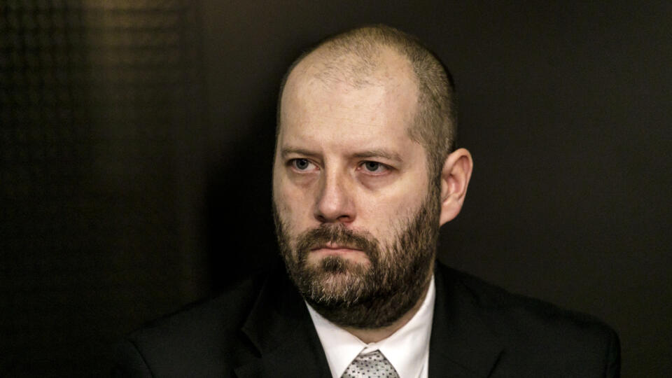 Na snímke podpredseda LOZ Miroslav Mendel počas brífingu Lekárskeho odborového združenia v Bratislave v utorok 8. novembra 2022. FOTO TASR - Dano Veselský