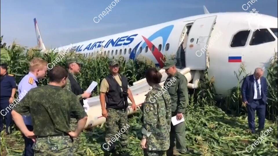 Neďaleko Moskvy natvrdo pristál ruský Airbus.