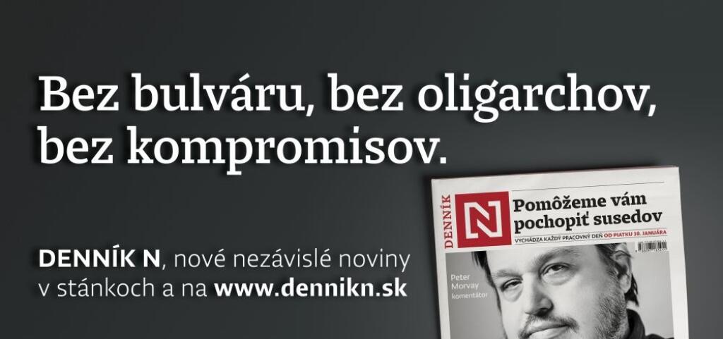 Vizuál štartovacej kampane Denníka N