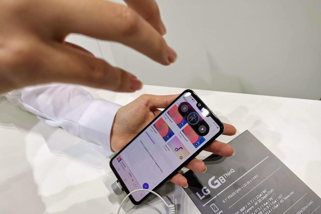 Air Gestures na LG G8