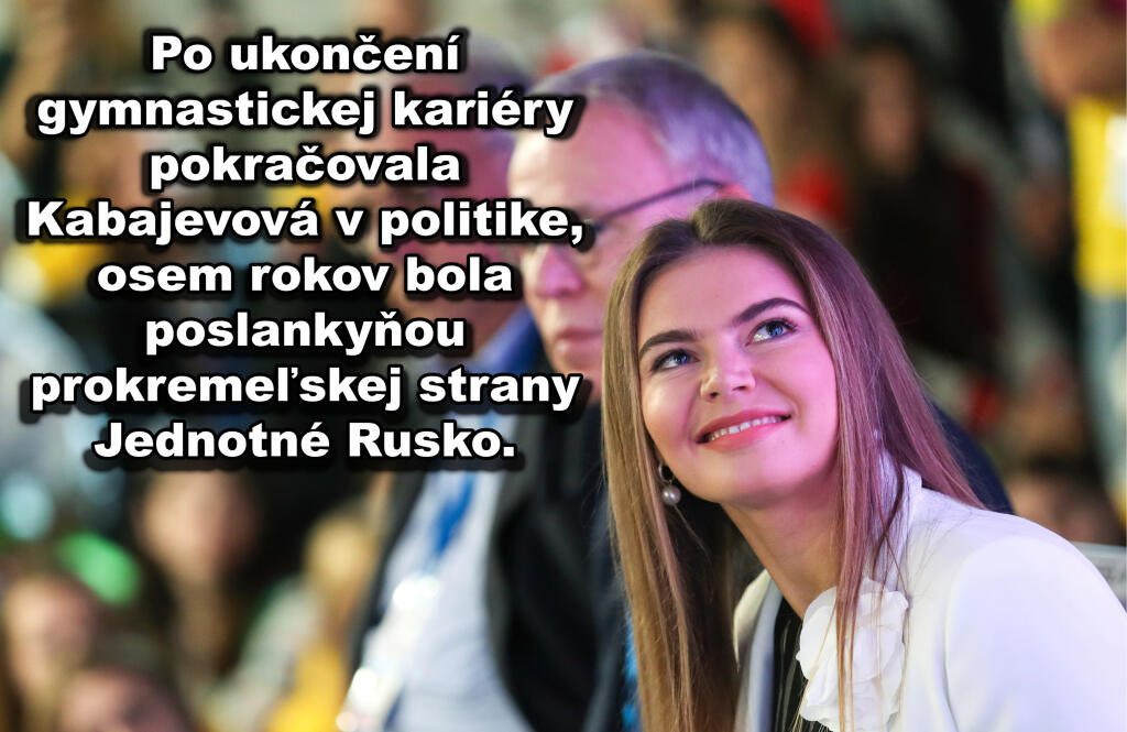 Bývalá gymnastka Kabajevová sa po ukončení kariéry stala političkou.