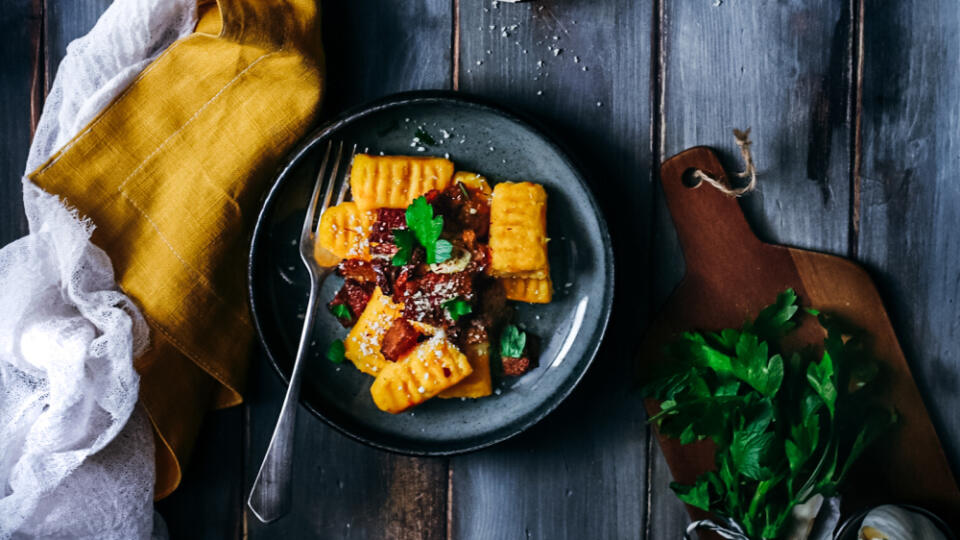 tekvicové gnocchi