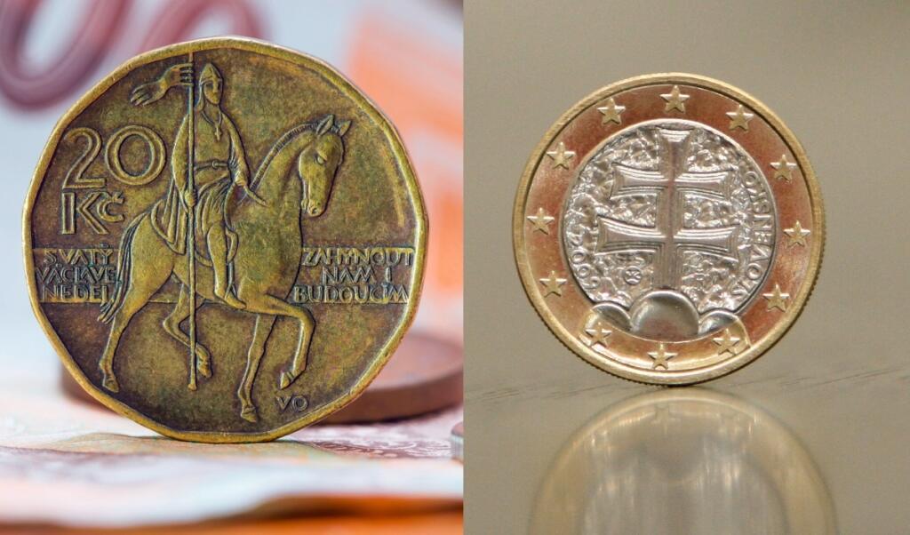 česká koruna, slovenské euro