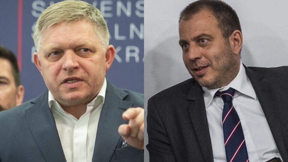 Robert Fico a jeho advokát a švagor Svetozár Chabada.