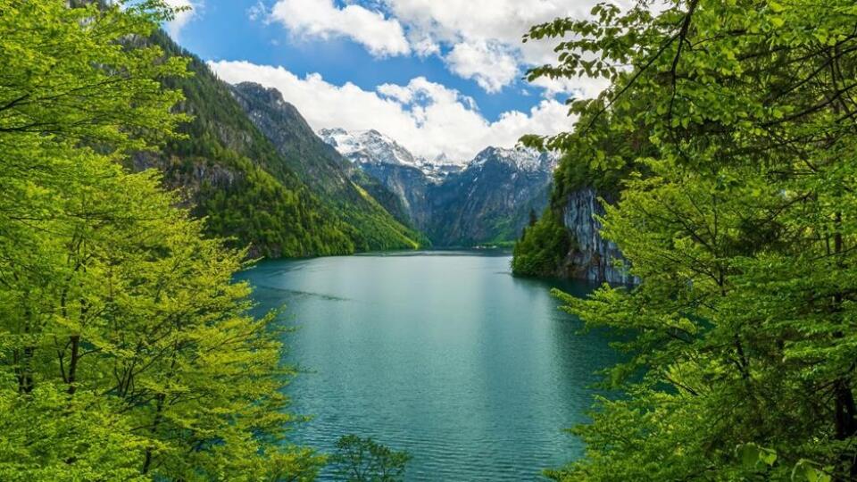 Königssee, Bavorsko.