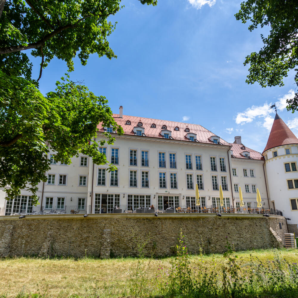 Na snímke Šimák Zámok Pezinok, ktorého súčasťou je aj Palace Art hotel.