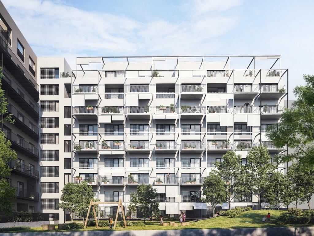 Vizualizácia vnútrobloku projektu Lofty Kominárska