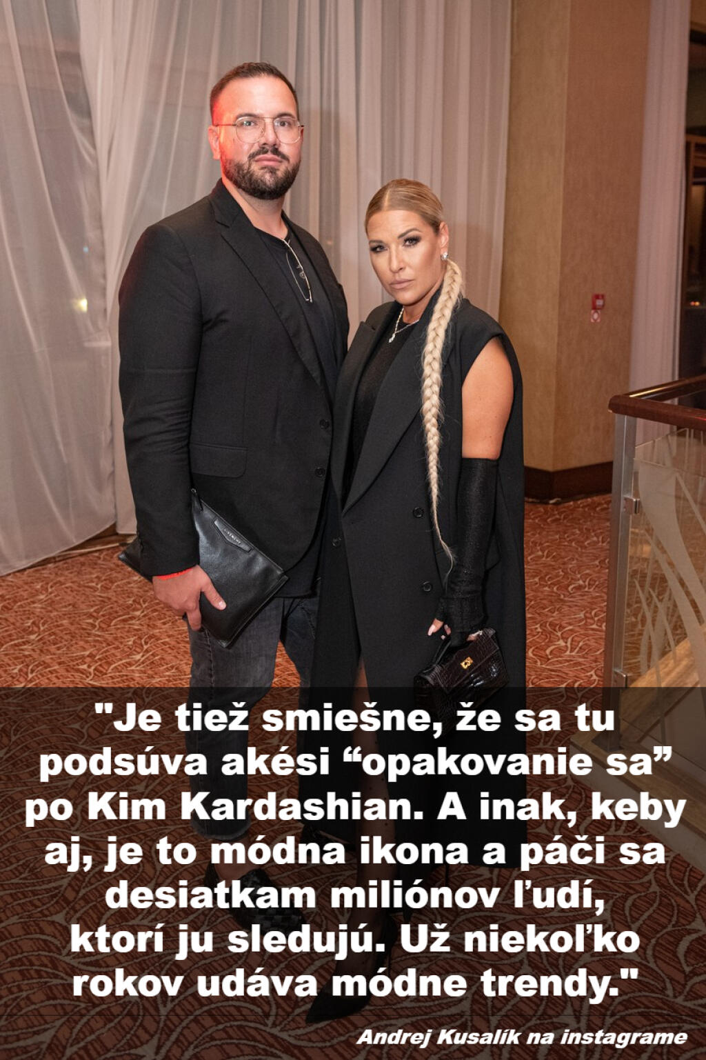 Cibulkovej dvorný štylista Andrej Kusalík to po kritike Ziegler nevydržal a prehovoril na sociálnej sieti. Štylistke poslal tvrdé slová.