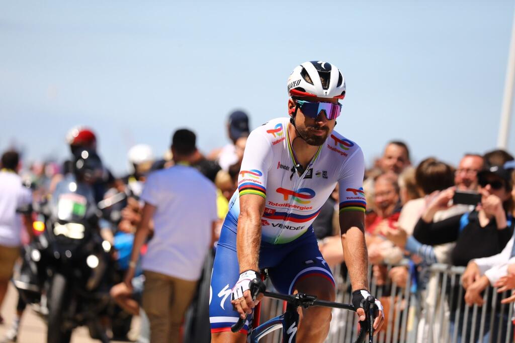 Peter Sagan pred štartom utorkovej 4. etapy.