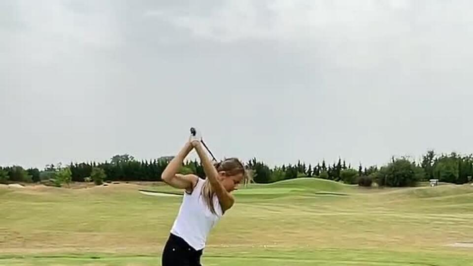Bývalá tenistka Daniela Hantuchová a jej golfové zručnosti