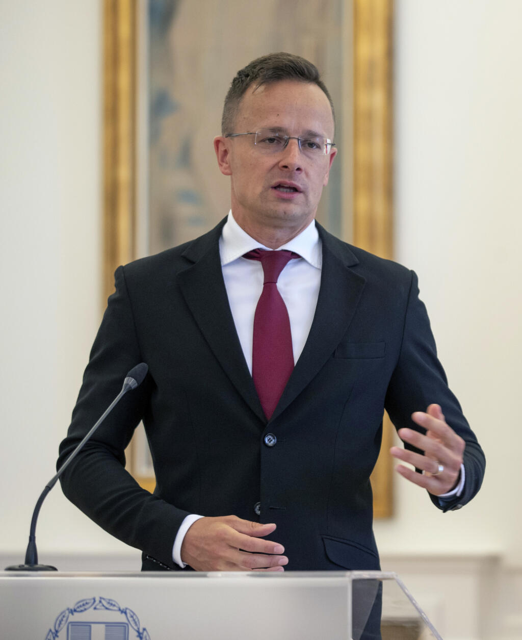 Maďarský minister zahraničných vecí a obchodu Péter Szijjártó