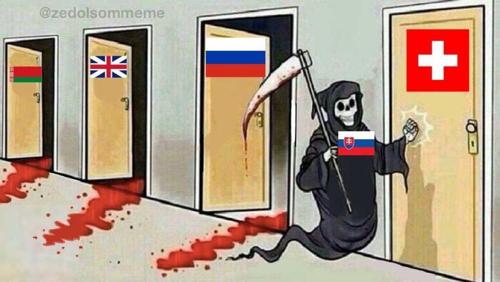 Slovenskí hokejisti zdolali po Bielorusku a Veľkej Británii aj favorizovaných Rusov a satirické stránky vychrlili množstvo vtipov.