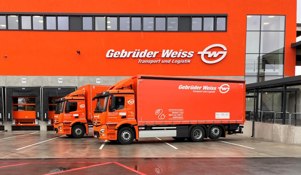 Nové elektrické nákladné automobily spoločnosti Gebrüder Weiss sa používajú v mestách Memmingen a Straubing.