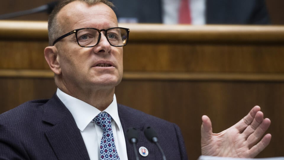 Na snímke predseda Národnej rady (NR) SR Boris Kollár (Sme rodina) počas rokovania na 72. schôdzi parlamentu v Bratislave 27. septembra 2022. FOTO TASR - Jaroslav Novák