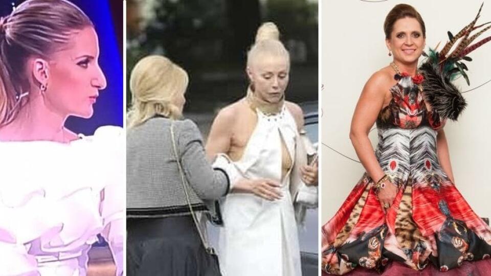 Na snímke zľava Adela Banášová, manželka Borisa Filana Ingrid a Tatiana Rosová.