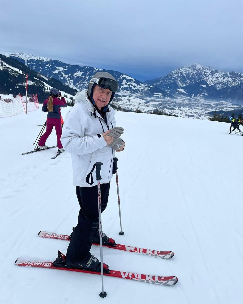 Felix Slováček on a recent ski trip.