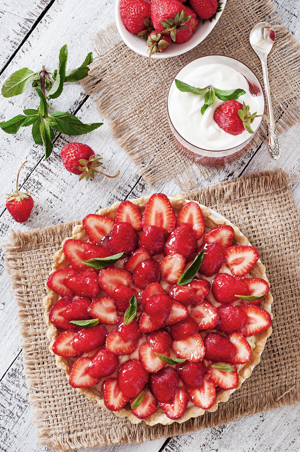 Tart s limetkovým krémom