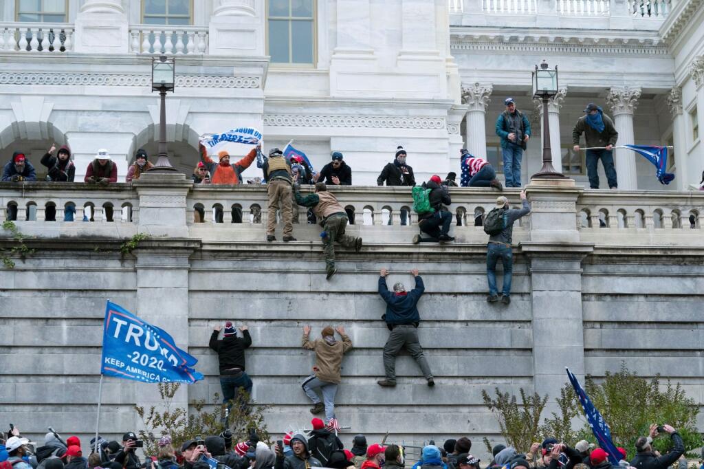 Obrázok z útoku na Capitol.