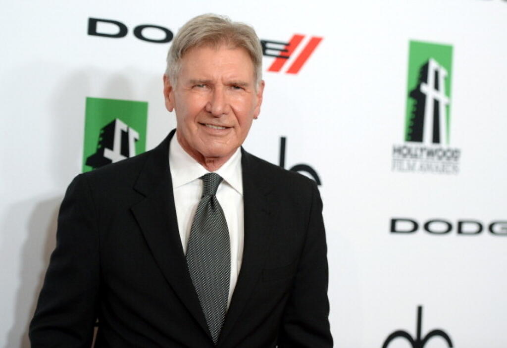BEVERLY HILLS, CA - OCTOBER 21: Actor Harrison Ford arrives at the 17th annual Hollywood Film Awards at The Beverly Hilton Hotel on October 21, 2013 in Beverly Hills, California. (Photo by Jason Kempin/Getty Images)
