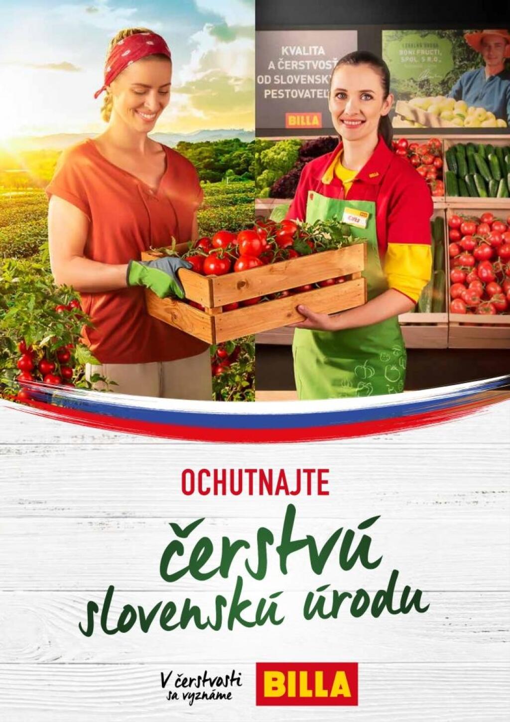 Billa v letnej kampani promuje sortiment od slovenských farmárov