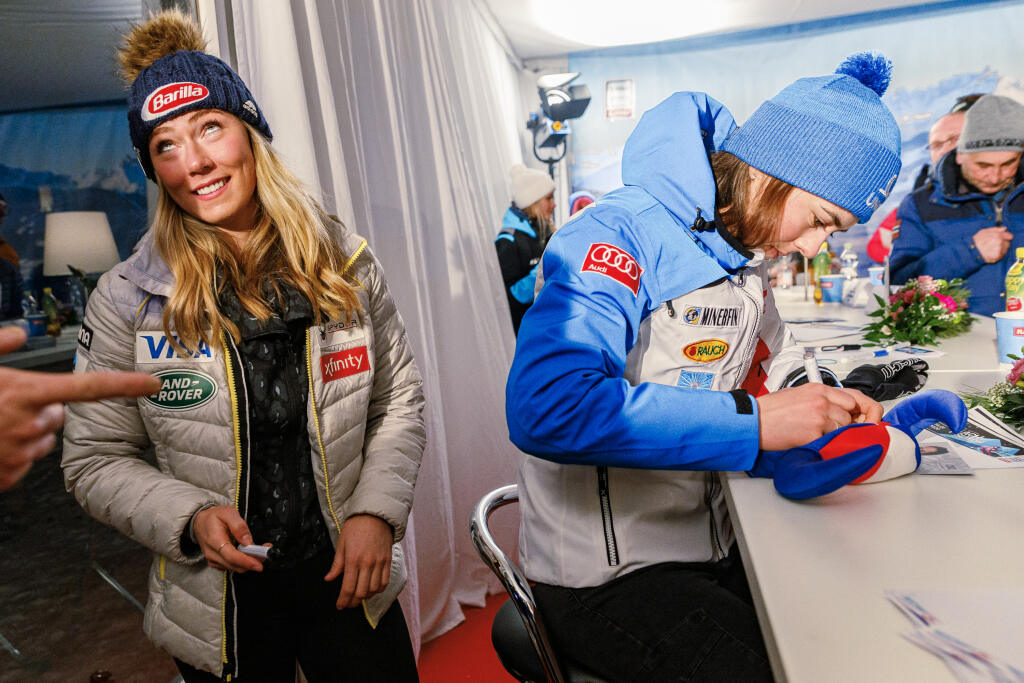 Petra Vlhová a Mikaela Shiffrinová.