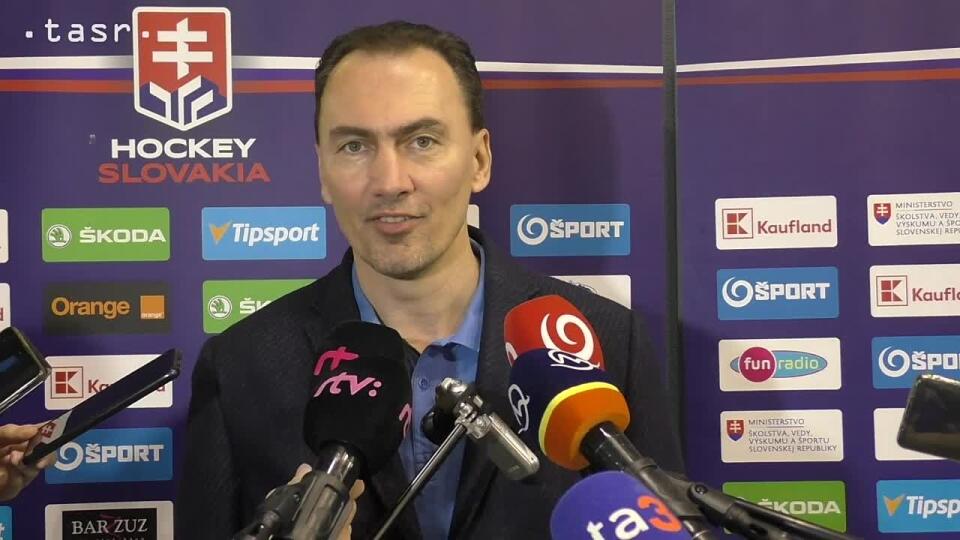 Šatan: Sme spokojní s tým mužstvom, ktoré zajtra odletí na šampionát (video: TASR)