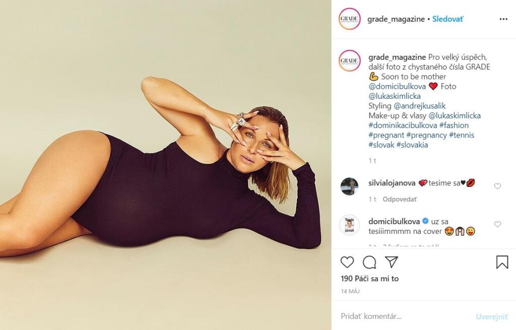 Tesne pred pôrodom Cibulková absolvovala zrejme najodvážnejšie fotenie svojho života. Pre Grade Magazine sa vyzliekla a odhalila tehotenské krivky.