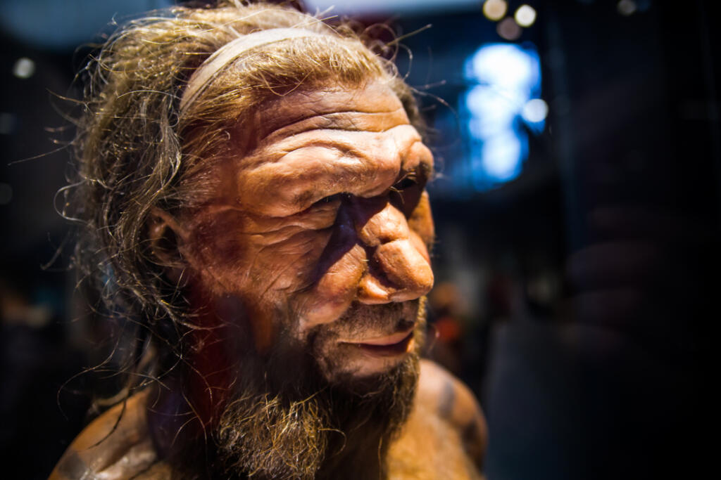 London,,Uk,-,March,11,,2018:,Neanderthal,Homo,Adult,Male,