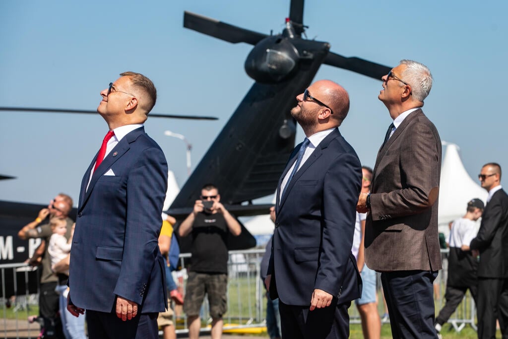 Medzinárodné letecké dni SIAF 2021 v Kuchyni. Na fotke Boris Kollár a Jaroslav Naď.