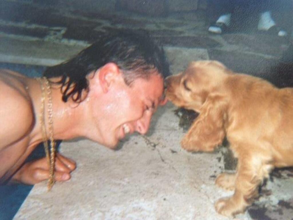Peter Dubovský a jeho milovaný kokršpaniel.