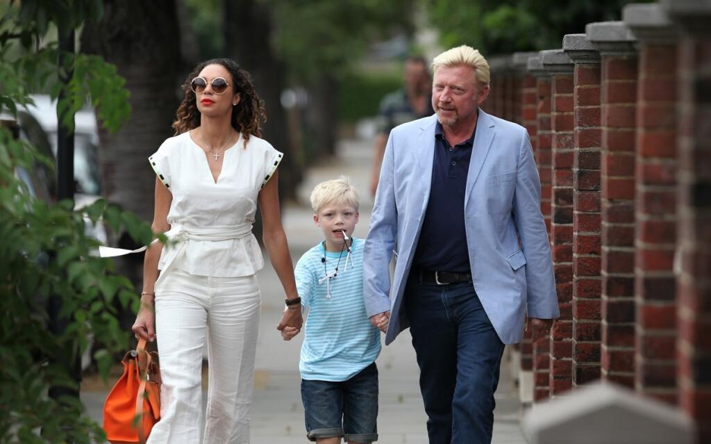 Well dressed Boris Becker and Lilly Becker take their son Amadeus on a family day out while on a break from the Wimbledon Championships. Boris is seen with yet another brand new Porsche sports car., Image: 341330107, License: Rights-managed, Restrictions: , Model Release: no, Credit line: Profimedia, Wenn