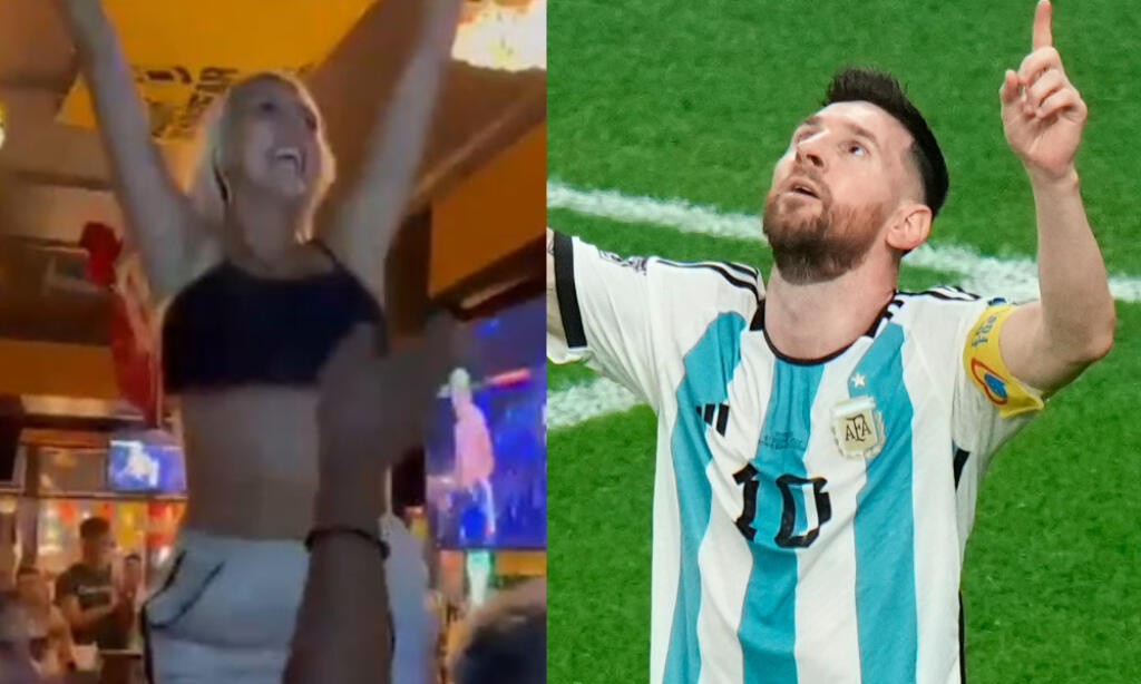 Víťazstvá Argentíny na prebiehajúcich MS vo futbale rozpaľujú fanúšikov, ale najmä fanúšičky. Jedna z nich sa odviazala natoľko, že všetkým odhalila, čo skrýva v podprsenke.