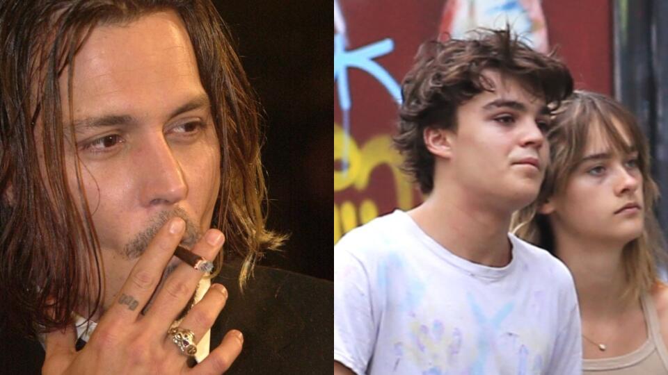 Johnny Depp a jeho syn s frajerkou.