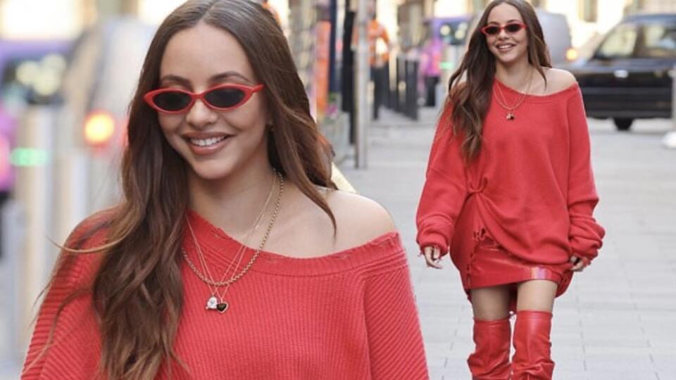 Inšpirujte sa červeným sexi outfitom v štýle Jade Thirlwall.