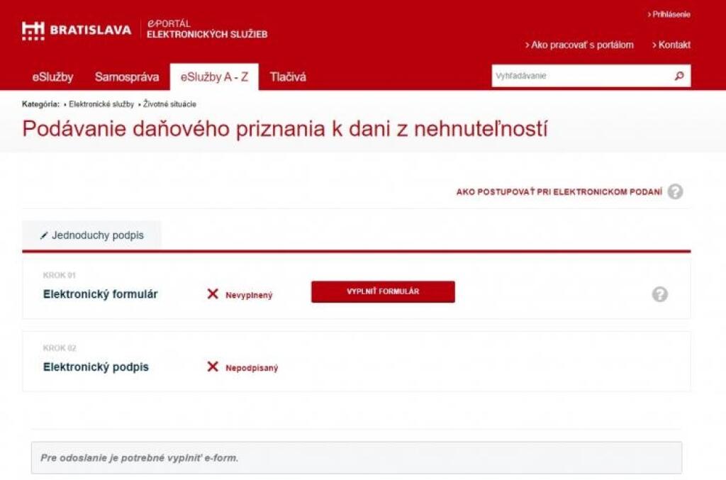 Ešte ostáva pár dní, potom prídu pokuty. Daň z bytu môžete vybaviť aj z domova