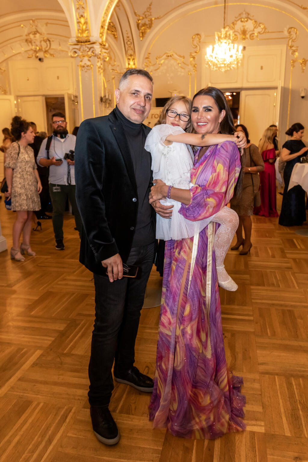 Pavol Chovanec a Silvia Lakatošová prišli spolu s dcérkou.