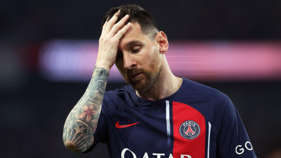 Lionel Messi počas svojho posledného zápasu v drese PSG.