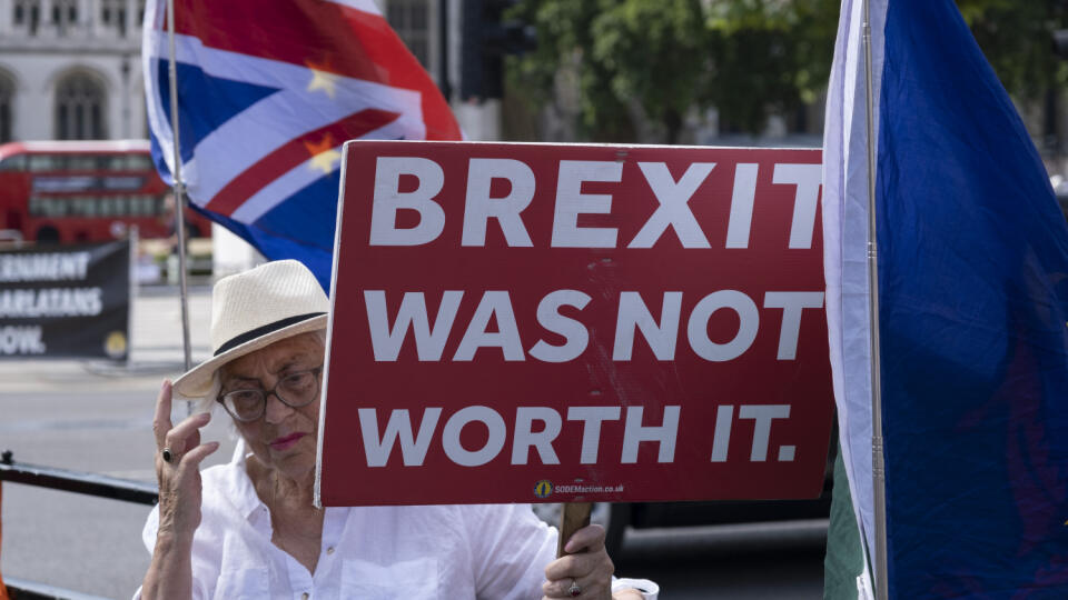 Anti Conservative Protesters In London