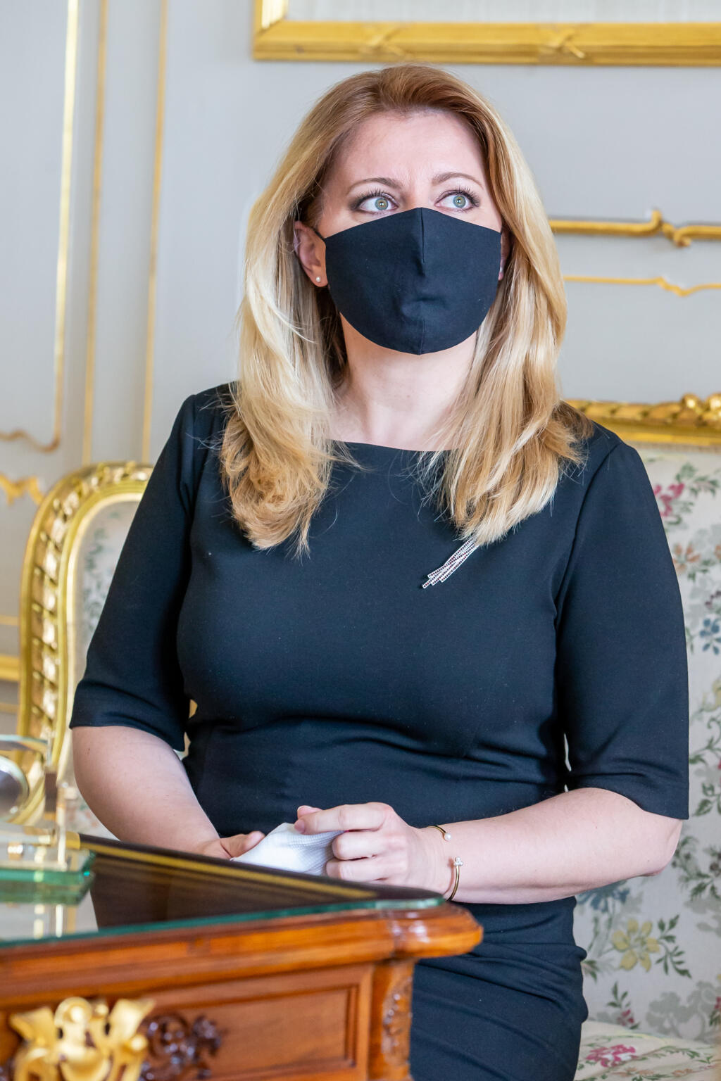 Na snímke je Zuzana Čaputová v Prezidentskom paláci v Bratislave.